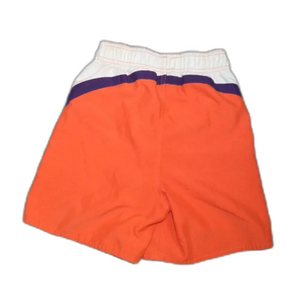 Clemson University Tiger Paw Boys Swim Trunks Bathing Suit Lined 6/7 Small